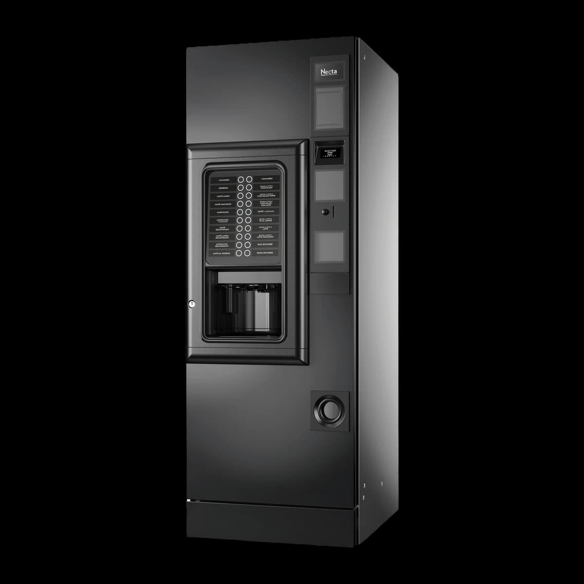 Кафе автомат Necta Barista 500 Classic, нов, изглед отстрани