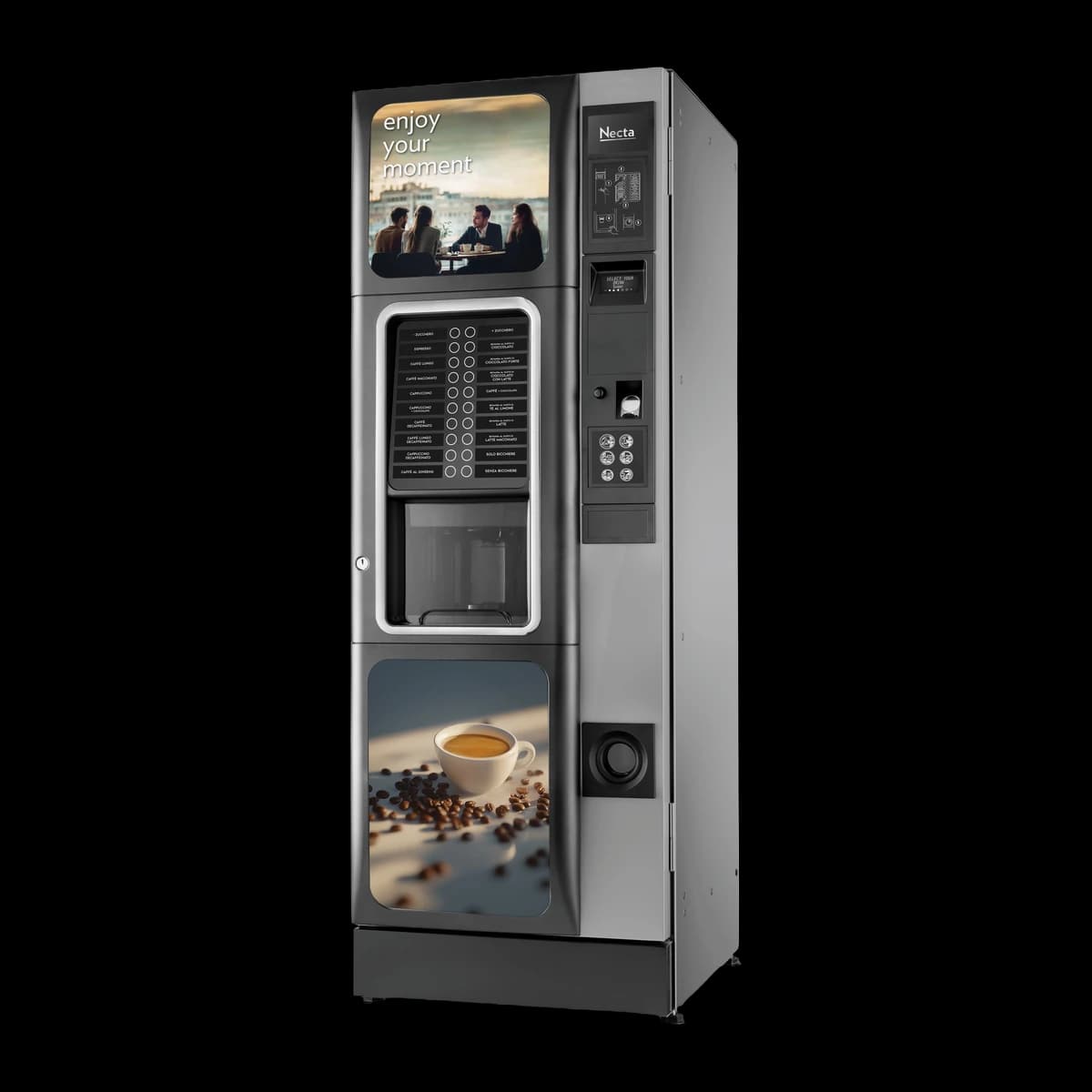 Кафе автомат Necta Barista 500, нов, изглед отстрани