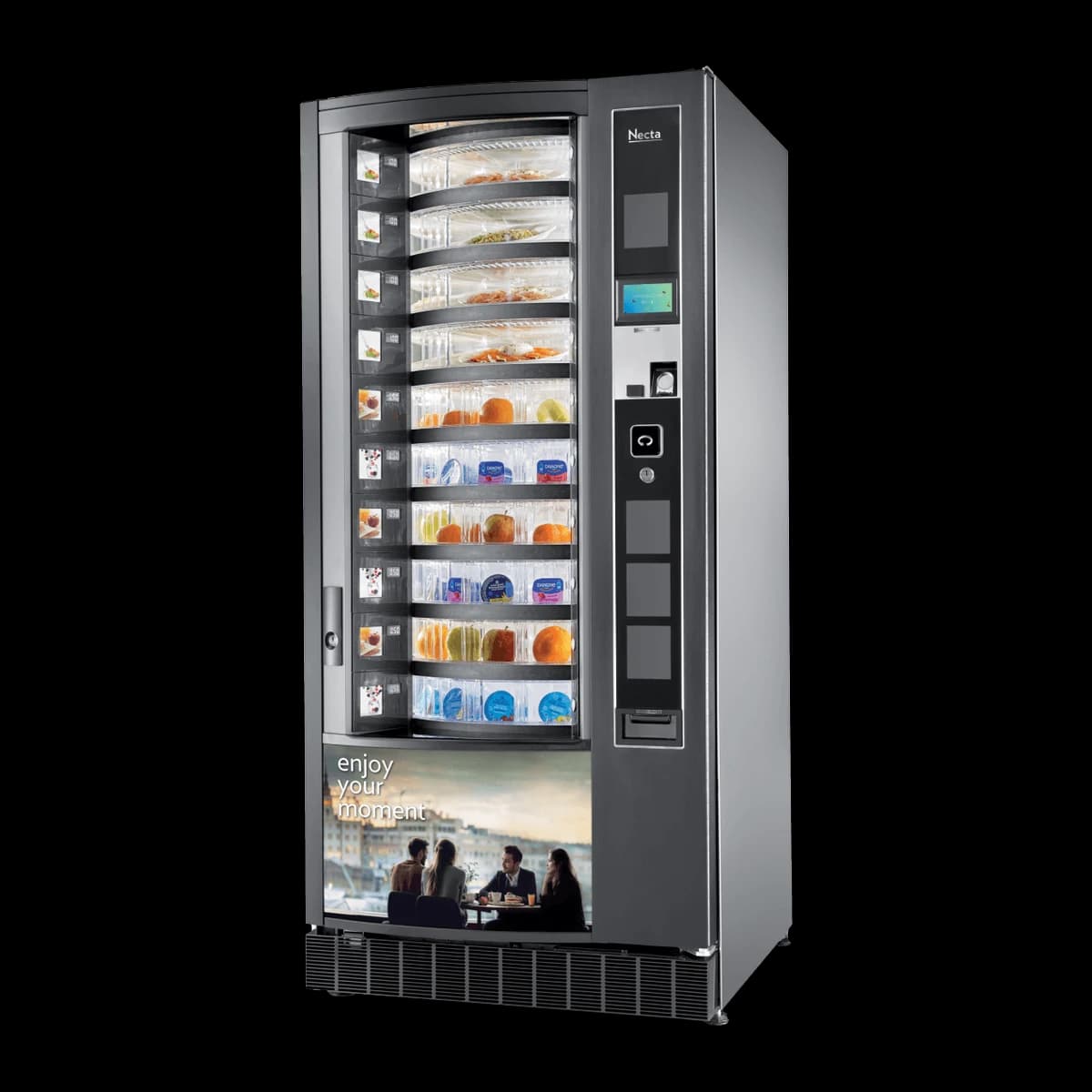 Автомат за храна Necta Gusto Drum 10, нов, изглед отстрани